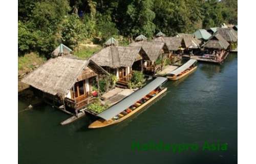 The Bridge Over the River Kwai Elephant Riding and Bamboo Rafting