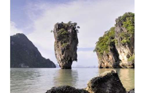 Phang Nga Bay (James Bond Island)  by Long tail boat 